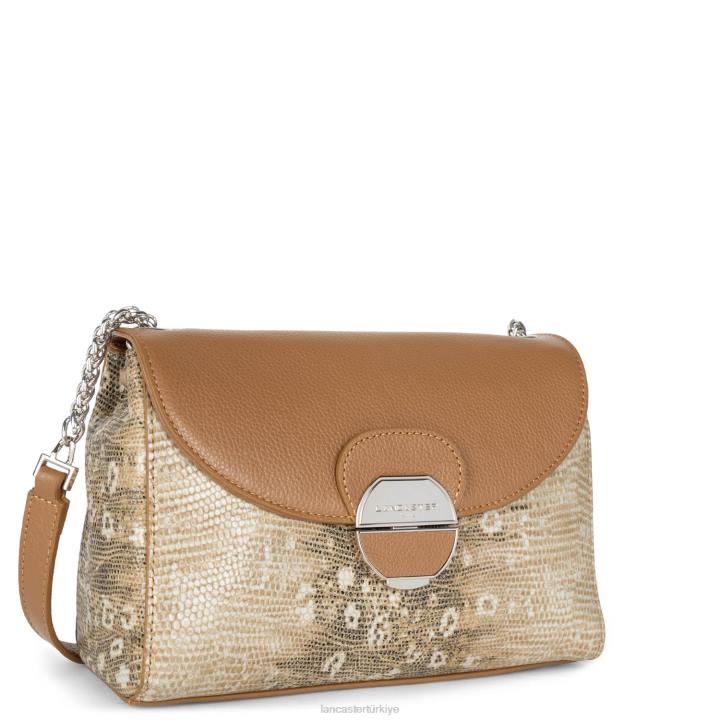 kadınlar çapraz askılı çanta pia hafif deve iguanası Lancaster Paris çanta H0LP568