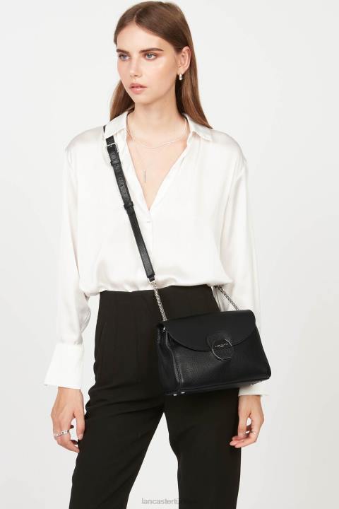 kadınlar çapraz askılı çanta pia hafif kara Lancaster Paris çanta H0LP563