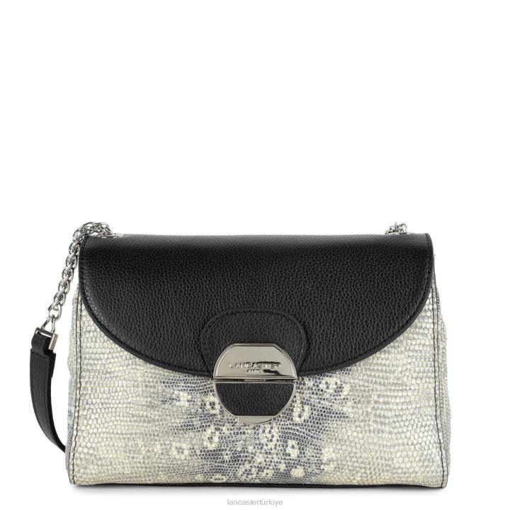 kadınlar çapraz askılı çanta pia hafif kara iguana Lancaster Paris çanta H0LP565