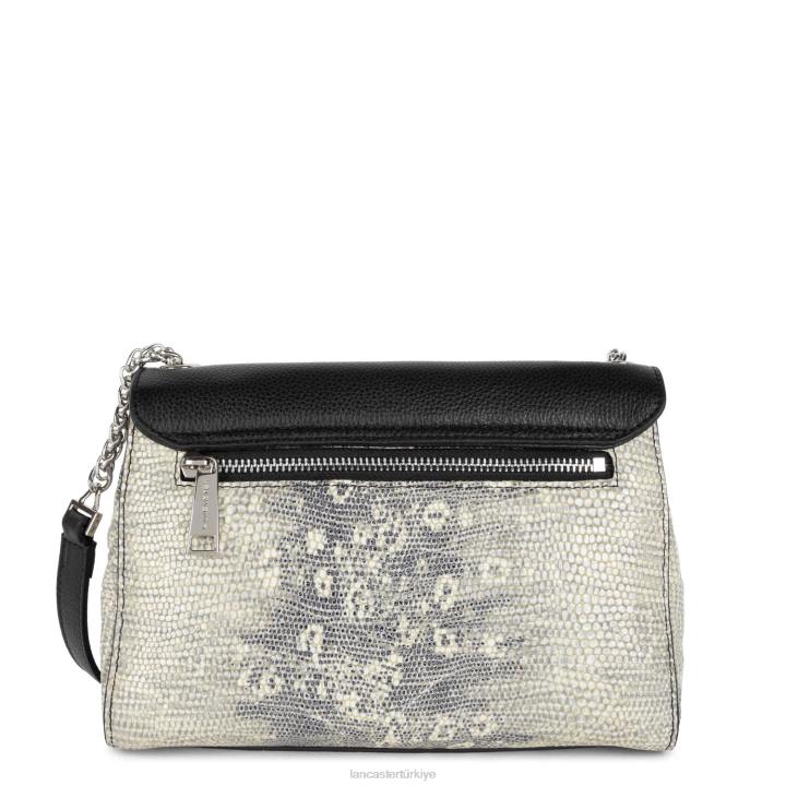 kadınlar çapraz askılı çanta pia hafif kara iguana Lancaster Paris çanta H0LP565