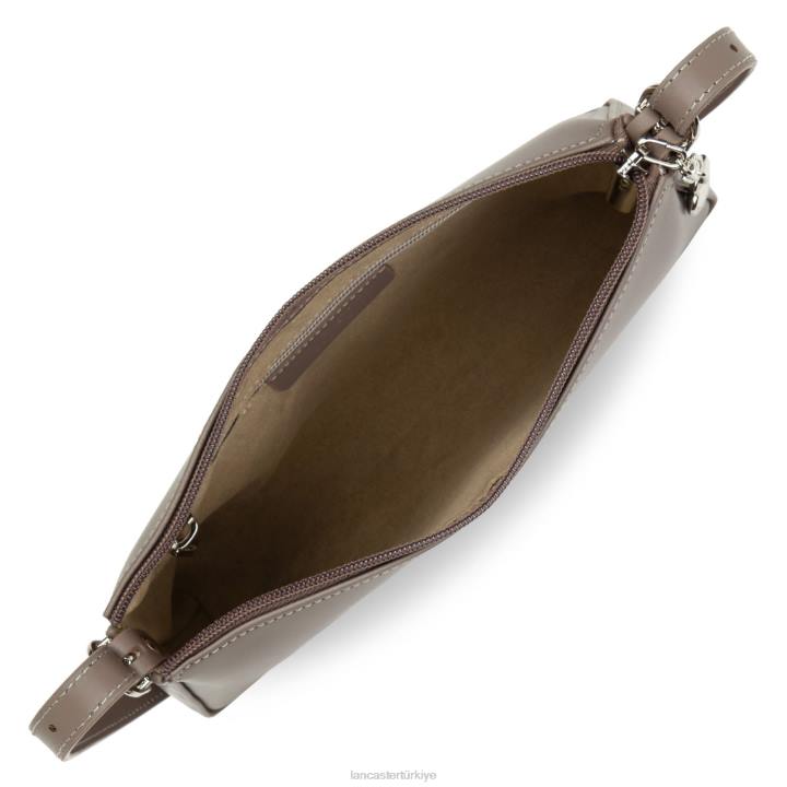 kadınlar çapraz askılı çanta sorunsuz yeni boz kahverengi Lancaster Paris çanta H0LP1972