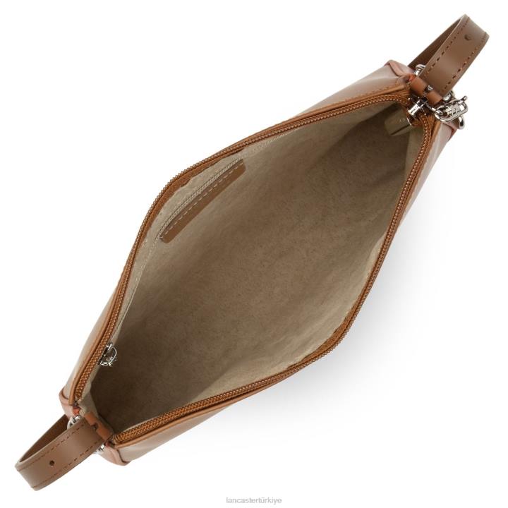 kadınlar çapraz askılı çanta sorunsuz yeni deve-potiron-vison Lancaster Paris çanta H0LP1977