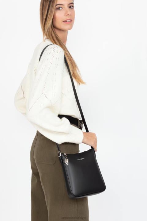 kadınlar çapraz askılı çanta sorunsuz yeni kara Lancaster Paris çanta H0LP1909