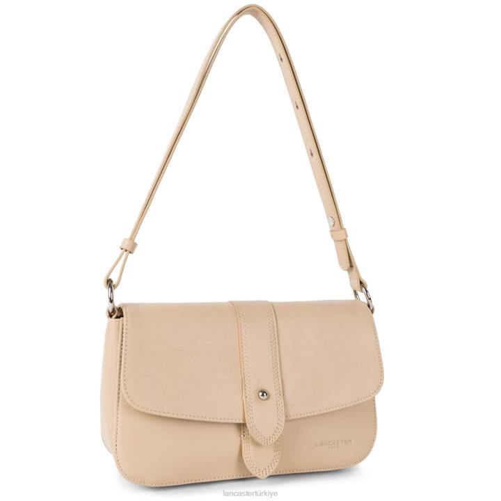 kadınlar çapraz askılı çanta yumuşak kravat cappuccino Lancaster Paris çanta H0LP1564