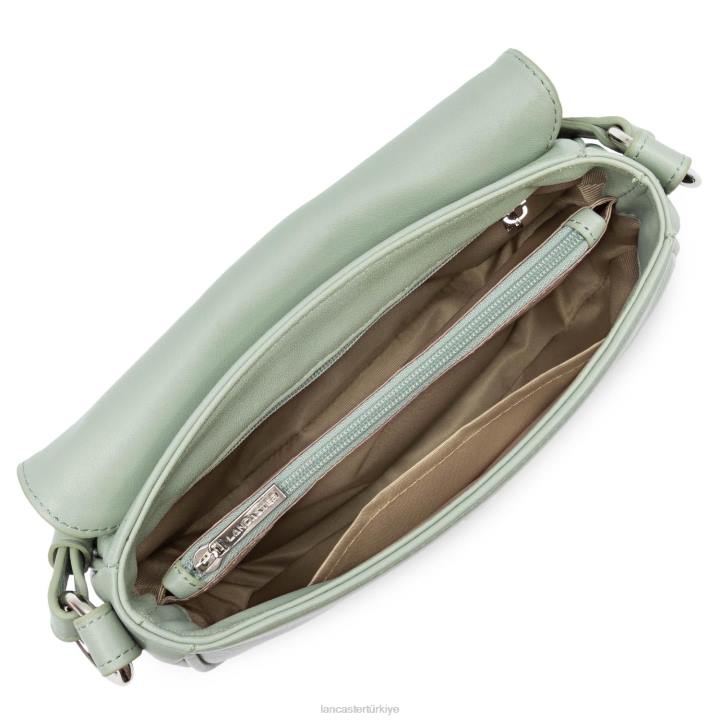 kadınlar çapraz askılı çanta yumuşak kravat dikey gris Lancaster Paris çanta H0LP1558