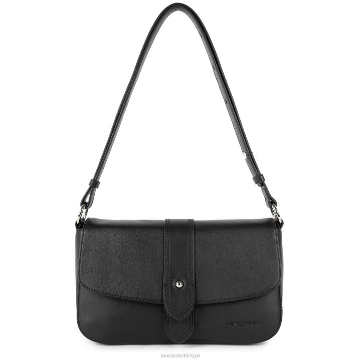 kadınlar çapraz askılı çanta yumuşak kravat kara Lancaster Paris çanta H0LP1561
