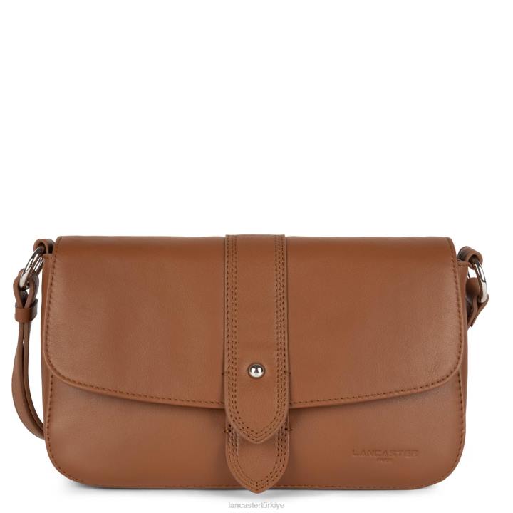 kadınlar çapraz askılı çanta yumuşak kravat konyak Lancaster Paris çanta H0LP1559