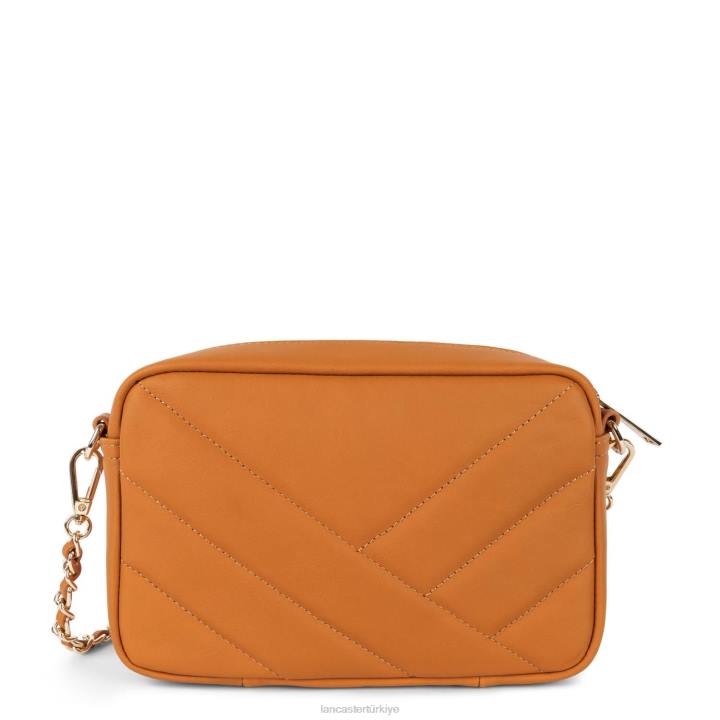 kadınlar çapraz askılı çanta yumuşak matelasse altın Lancaster Paris çanta H0LP1584
