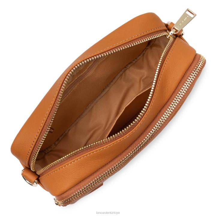 kadınlar çapraz askılı çanta yumuşak matelasse altın Lancaster Paris çanta H0LP1584