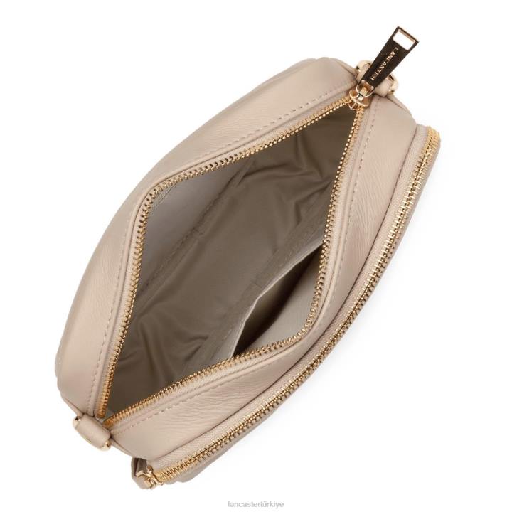 kadınlar çapraz askılı çanta yumuşak matelasse bej Lancaster Paris çanta H0LP1587