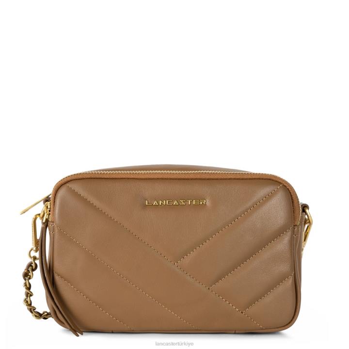 kadınlar çapraz askılı çanta yumuşak matelasse deve Lancaster Paris çanta H0LP1589