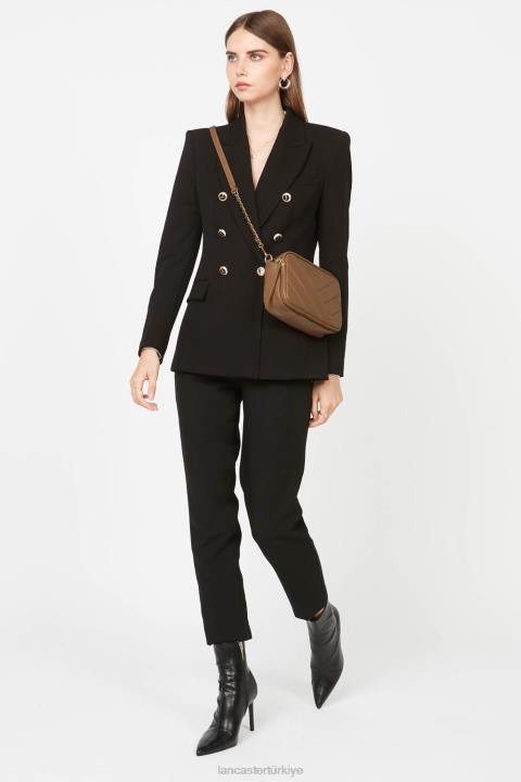 kadınlar çapraz askılı çanta yumuşak matelasse deve Lancaster Paris çanta H0LP1589