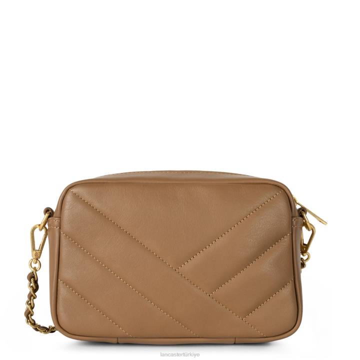 kadınlar çapraz askılı çanta yumuşak matelasse deve Lancaster Paris çanta H0LP1589