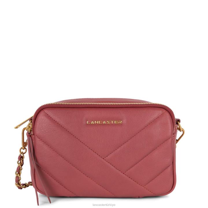 kadınlar çapraz askılı çanta yumuşak matelasse framboise Lancaster Paris çanta H0LP1595