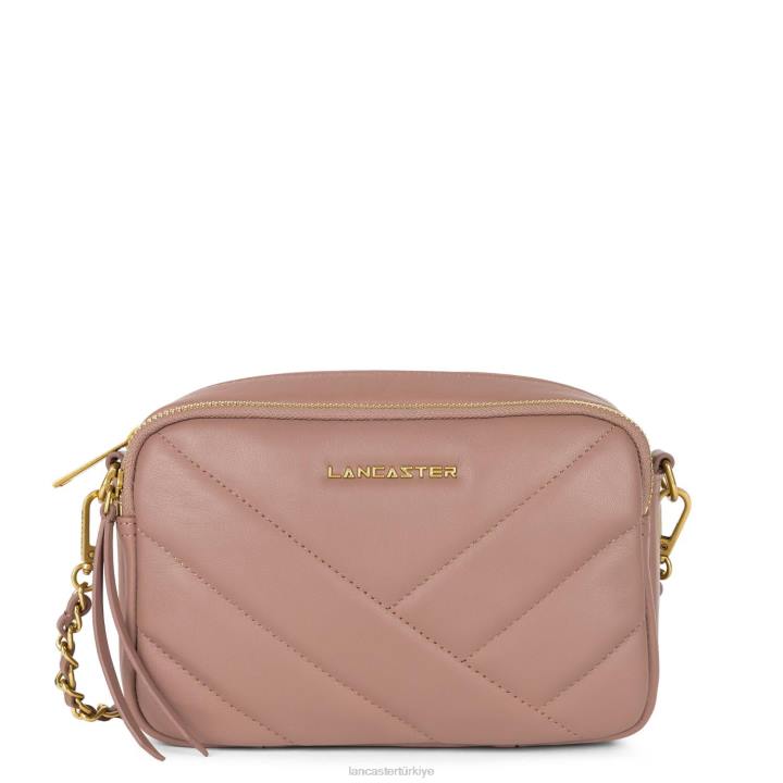 kadınlar çapraz askılı çanta yumuşak matelasse gül antika Lancaster Paris çanta H0LP1591