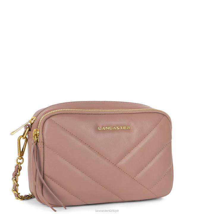 kadınlar çapraz askılı çanta yumuşak matelasse gül antika Lancaster Paris çanta H0LP1591