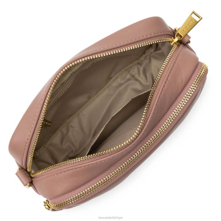 kadınlar çapraz askılı çanta yumuşak matelasse gül antika Lancaster Paris çanta H0LP1591