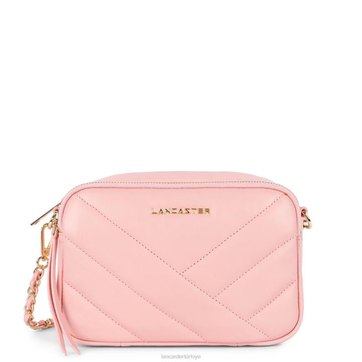 kadınlar çapraz askılı çanta yumuşak matelasse gül clair Lancaster Paris çanta H0LP1586