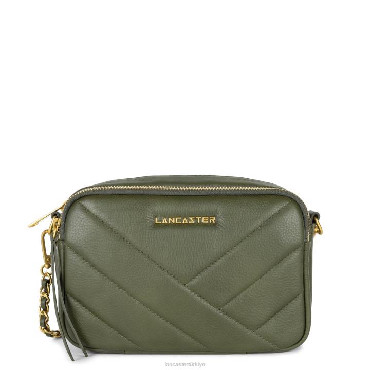 kadınlar çapraz askılı çanta yumuşak matelasse kaki Lancaster Paris çanta H0LP1596