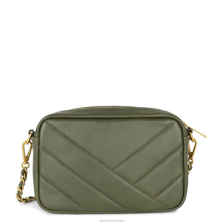 kadınlar çapraz askılı çanta yumuşak matelasse kaki Lancaster Paris çanta H0LP1596