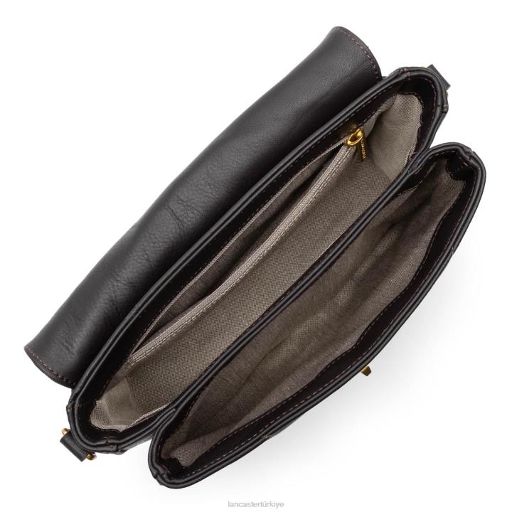 kadınlar çapraz askılı çanta yumuşak matelasse kestane rengi Lancaster Paris çanta H0LP2403