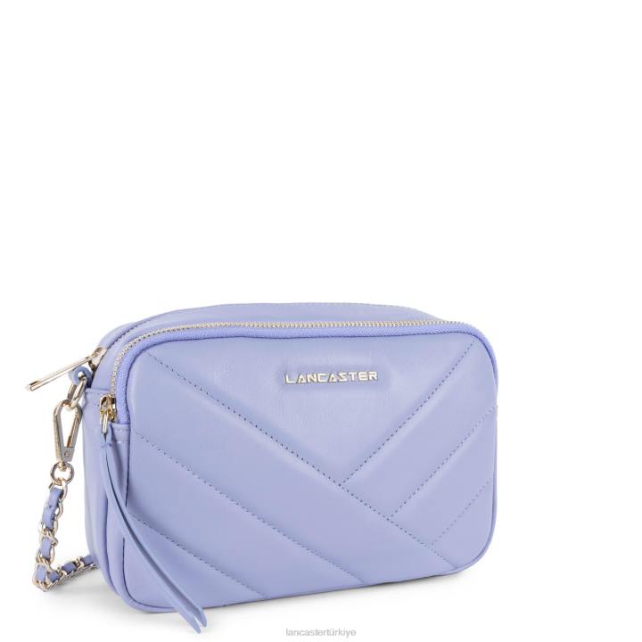kadınlar çapraz askılı çanta yumuşak matelasse lavanta Lancaster Paris çanta H0LP1585