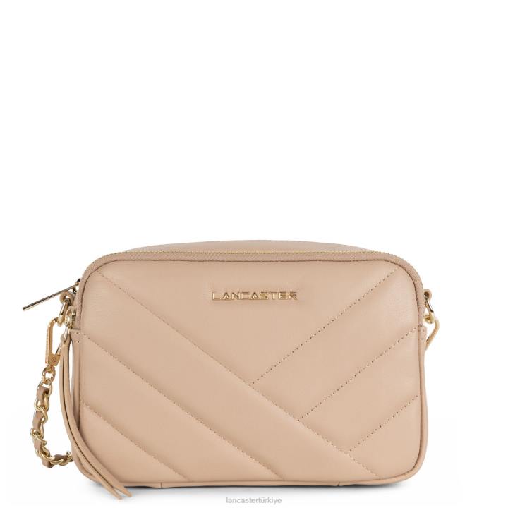 kadınlar çapraz askılı çanta yumuşak matelasse pudra Lancaster Paris çanta H0LP1598