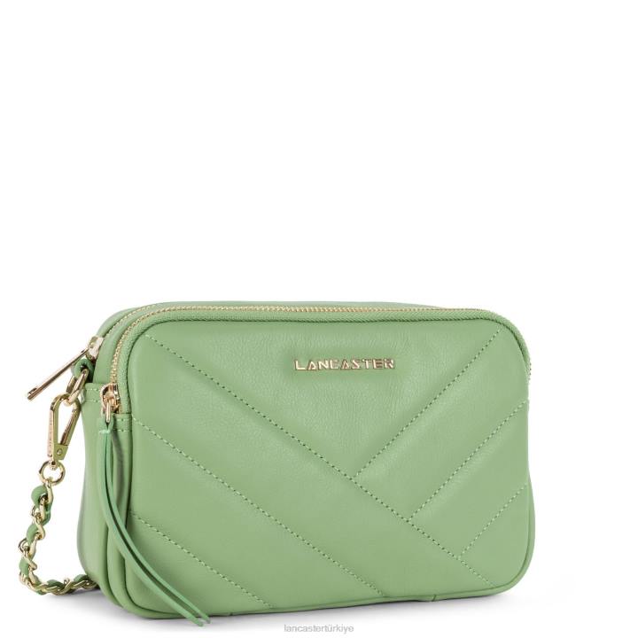 kadınlar çapraz askılı çanta yumuşak matelasse yeşim Lancaster Paris çanta H0LP1597