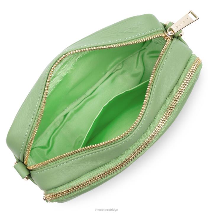 kadınlar çapraz askılı çanta yumuşak matelasse yeşim Lancaster Paris çanta H0LP1597