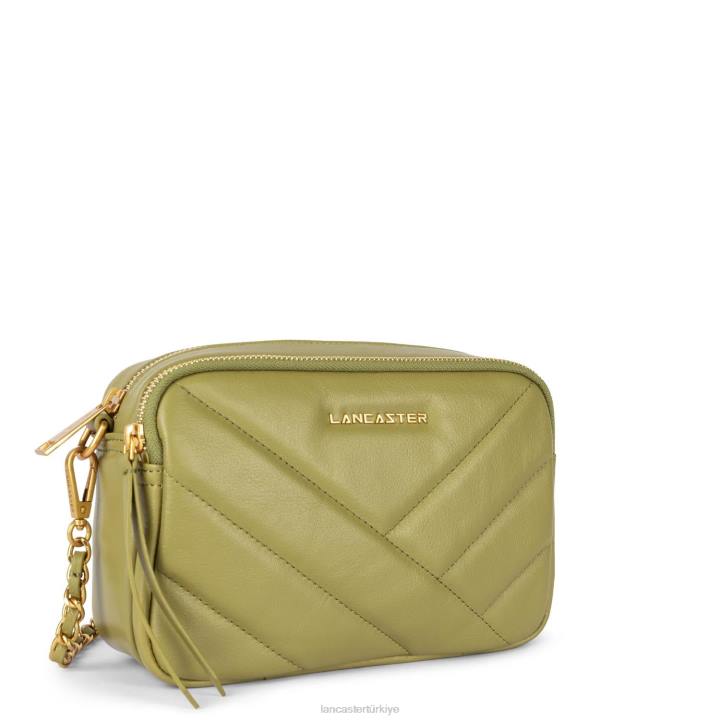 kadınlar çapraz askılı çanta yumuşak matelasse zeytin Lancaster Paris çanta H0LP1603