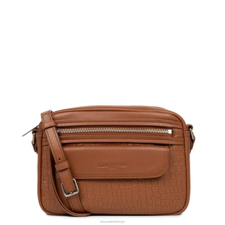 kadınlar çapraz askılı çanta yumuşak vintage Chataigne timsahı Lancaster Paris çanta H0LP2283