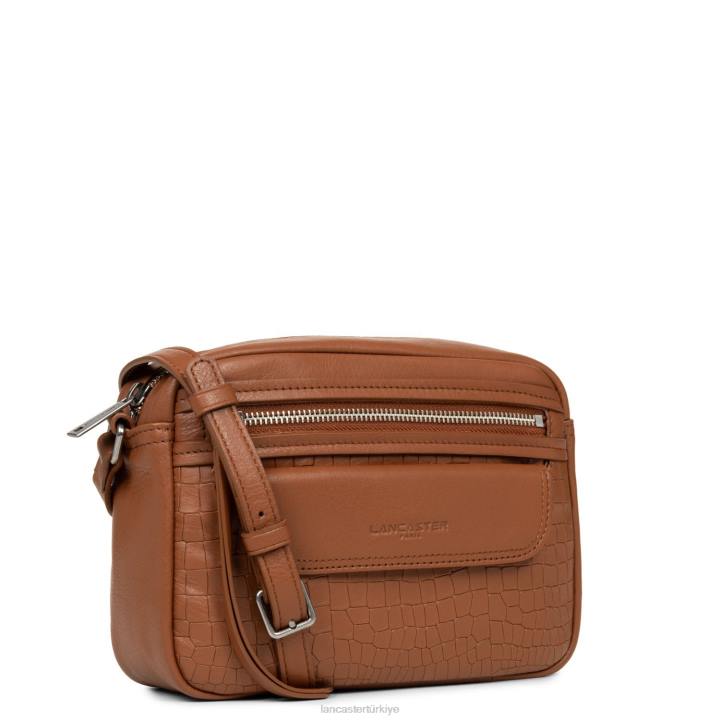 kadınlar çapraz askılı çanta yumuşak vintage Chataigne timsahı Lancaster Paris çanta H0LP2283