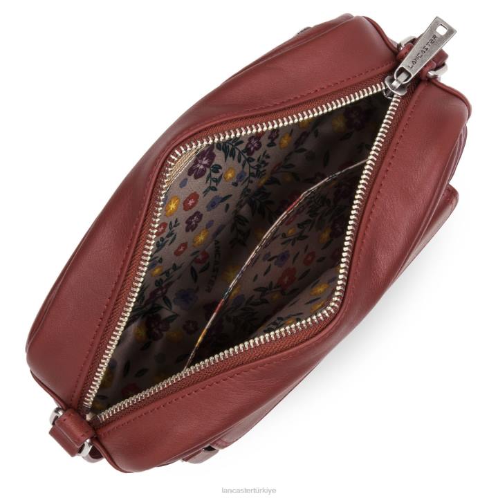 kadınlar çapraz askılı çanta yumuşak vintage bordo Lancaster Paris çanta H0LP2274