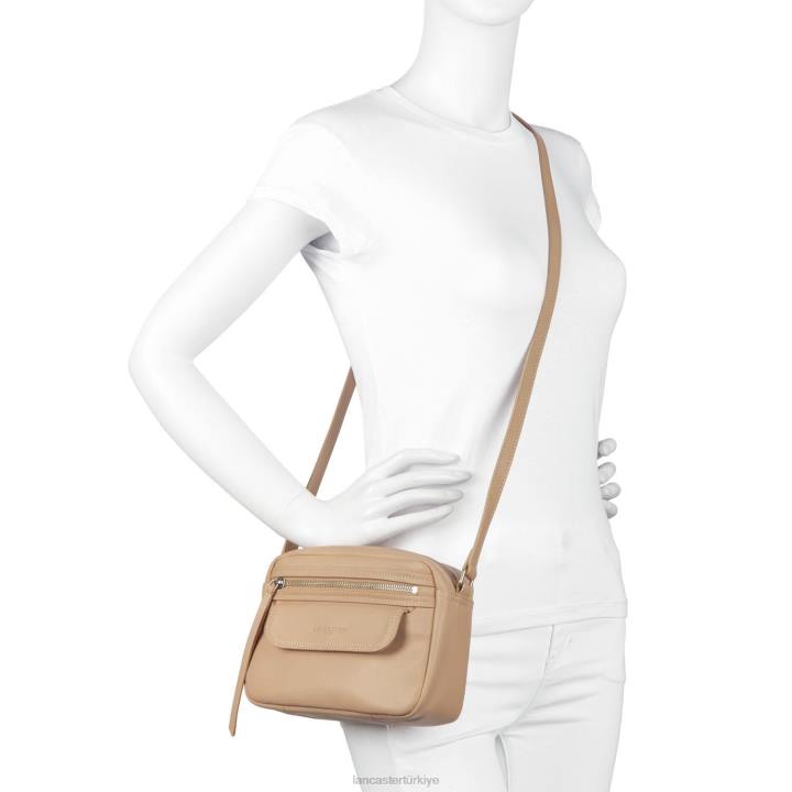 kadınlar çapraz askılı çanta yumuşak vintage mavi fonce Lancaster Paris çanta H0LP2275