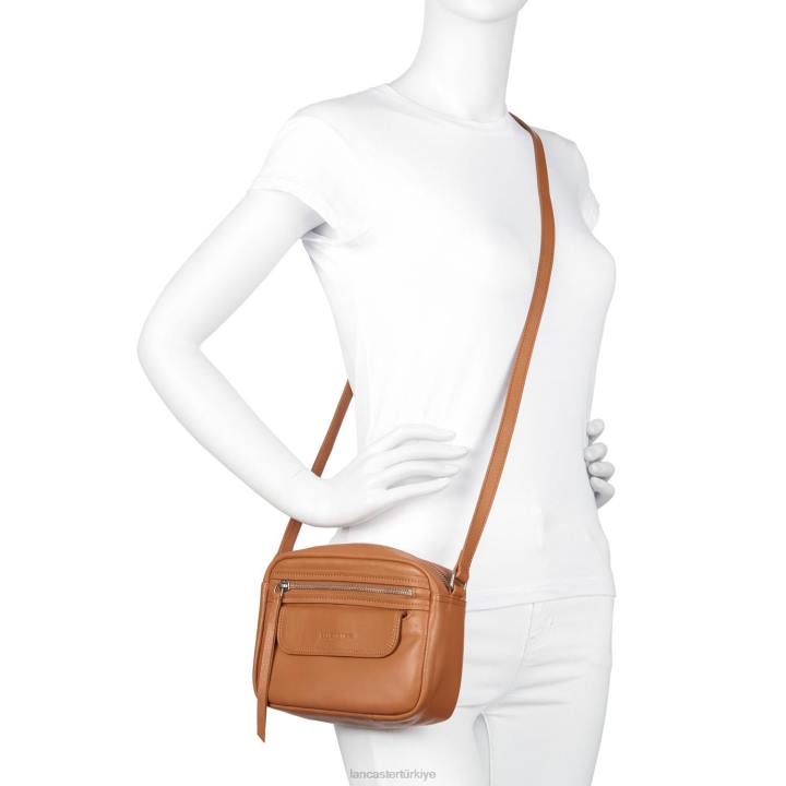 kadınlar çapraz askılı çanta yumuşak vintage miel Lancaster Paris çanta H0LP2276