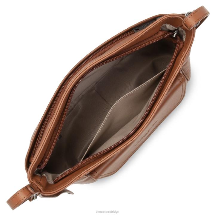 kadınlar çapraz askılı çanta yumuşak vintage nova Chataigne timsahı Lancaster Paris çanta H0LP1938