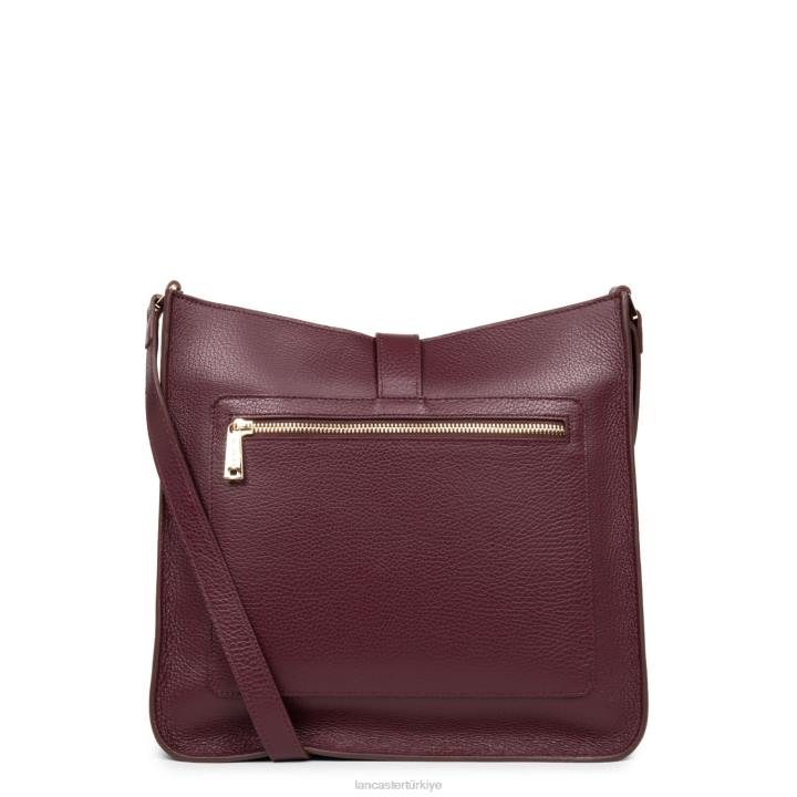 kadınlar büyük çapraz çanta foulonne çift kanca fuxia'ya dökme öncesi Lancaster Paris çanta H0LP1544