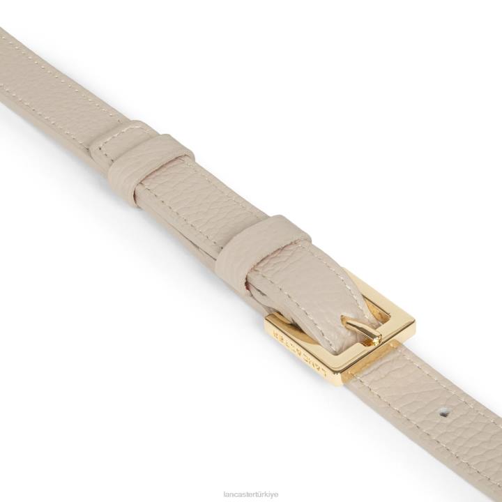 kadınlar büyük çapraz çanta foulonne çift kanca turuncu-bej Lancaster Paris çanta H0LP1547