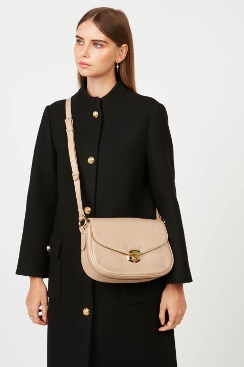 kadınlar büyük çapraz askılı çanta foulonne milano Şampanya Lancaster Paris çanta H0LP1420