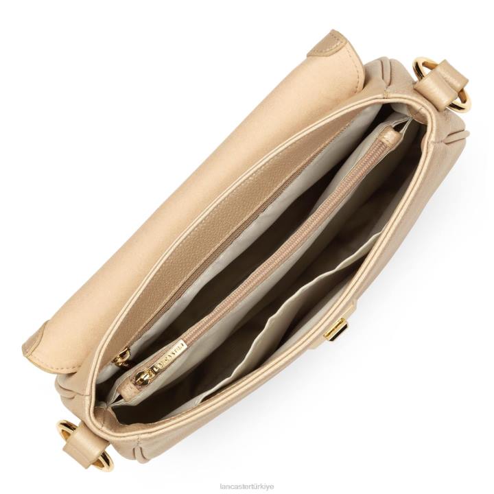 kadınlar büyük çapraz askılı çanta foulonne milano Şampanya Lancaster Paris çanta H0LP1420