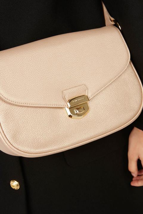 kadınlar büyük çapraz askılı çanta foulonne milano Şampanya Lancaster Paris çanta H0LP1420