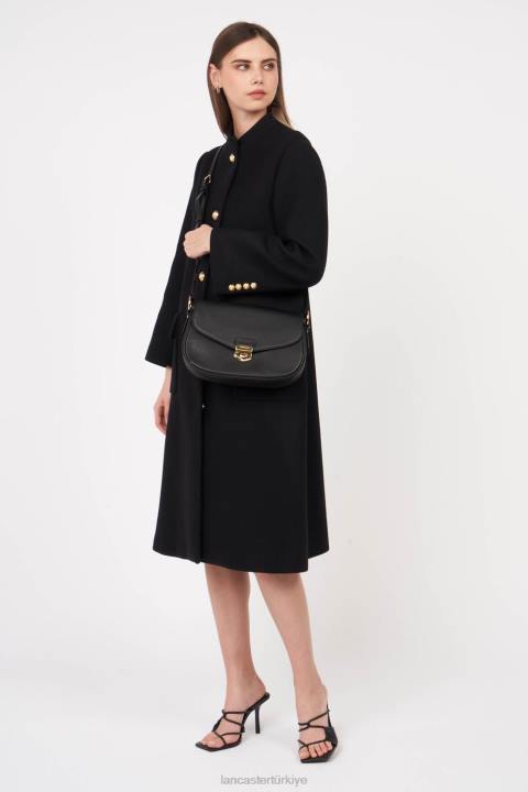 kadınlar büyük çapraz askılı çanta foulonne milano kara Lancaster Paris çanta H0LP1417