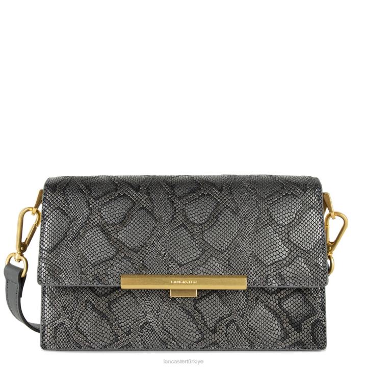 kadınlar crossbody çanta egzotik lee gris metal pitonu Lancaster Paris çanta H0LP2032