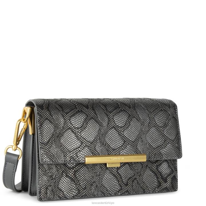 kadınlar crossbody çanta egzotik lee gris metal pitonu Lancaster Paris çanta H0LP2032