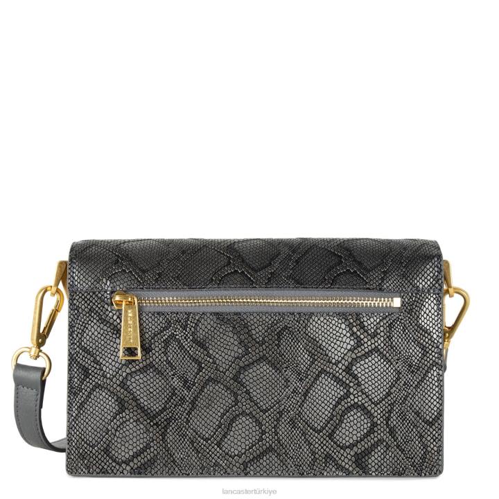 kadınlar crossbody çanta egzotik lee gris metal pitonu Lancaster Paris çanta H0LP2032