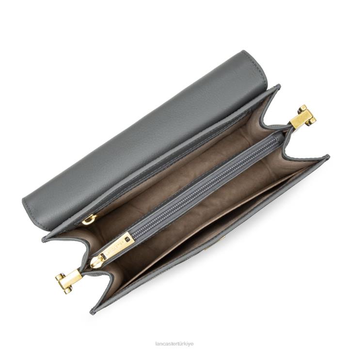 kadınlar crossbody çanta egzotik lee gris metal pitonu Lancaster Paris çanta H0LP2035