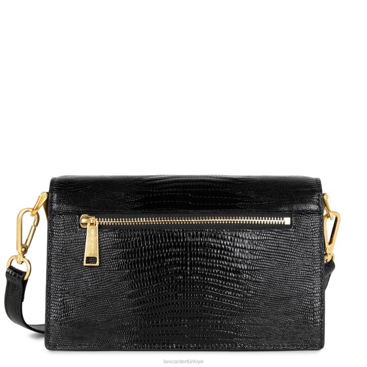 kadınlar crossbody çanta egzotik lee noir-lezard Lancaster Paris çanta H0LP2028