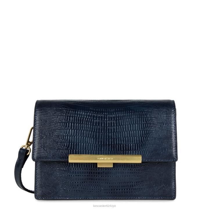 kadınlar crossbody çanta egzotik lee yeni bleu fonce-lezard Lancaster Paris çanta H0LP2041