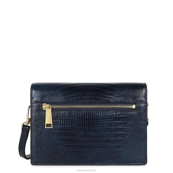 kadınlar crossbody çanta egzotik lee yeni bleu fonce-lezard Lancaster Paris çanta H0LP2041