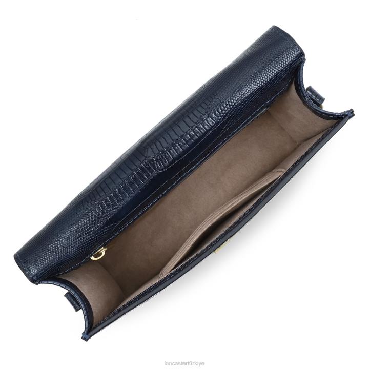 kadınlar crossbody çanta egzotik lee yeni bleu fonce-lezard Lancaster Paris çanta H0LP2041